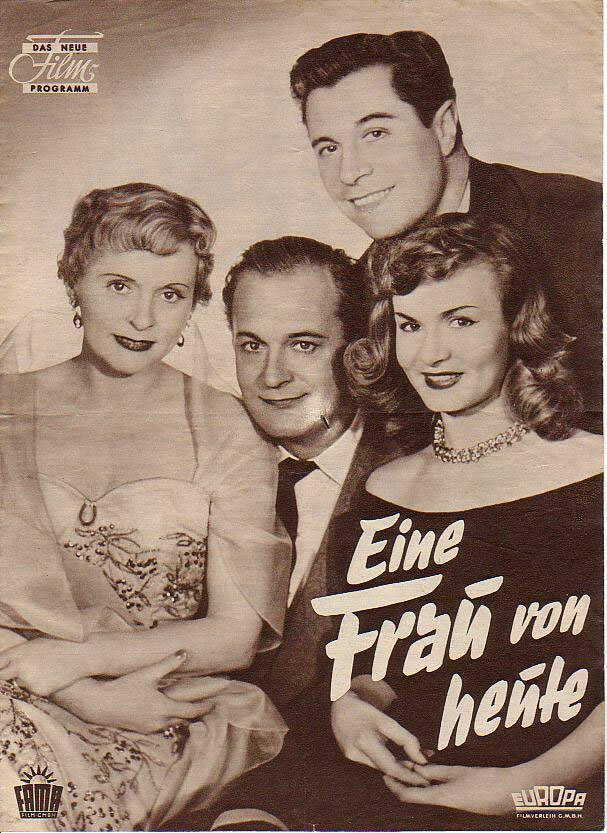 Eine Frau von heute (1954) постер