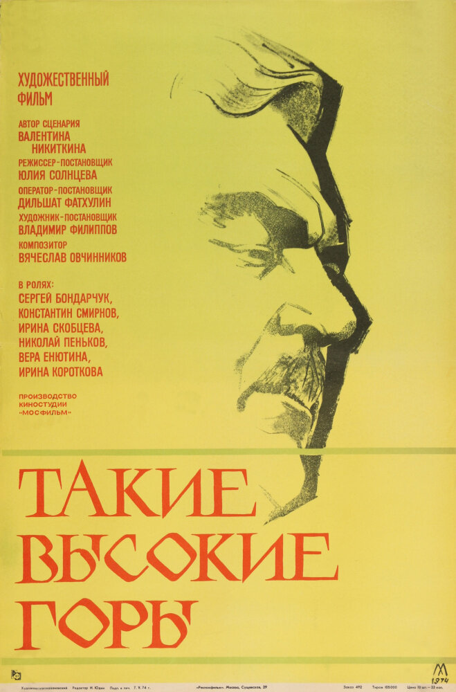 Такие высокие горы (1974) постер